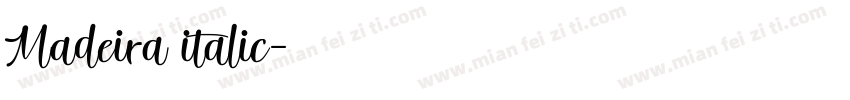 Madeira italic字体转换